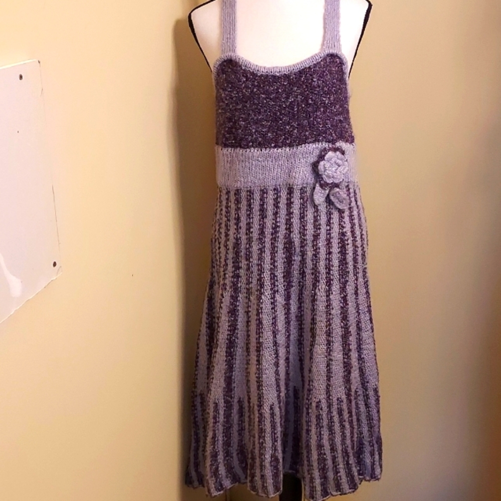 BCBGMaxAzria Purple Knit Dress